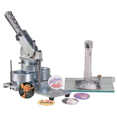 Button Making Supplies - Button Making Machine & Starter Kit - 2-1/4 in. Buttons