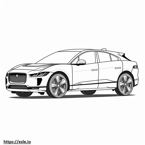 Jaguar I-Pace EV400 (22 inch tires) 2024 coloring page