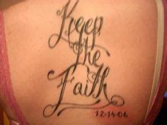 Keep The Faith Cross Tattoo