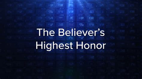 Charles Stanley - The Believer's Highest Honor » Online Sermons 2024