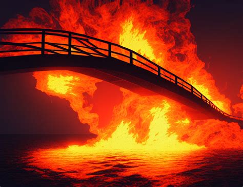 Burning bridge - 1 • VIARAMI