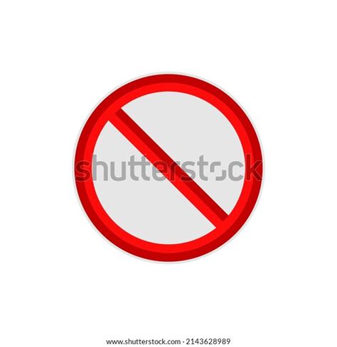 No Sign Isolated Red No Symbol Stock Vector (Royalty Free) 2143628989 | Shutterstock