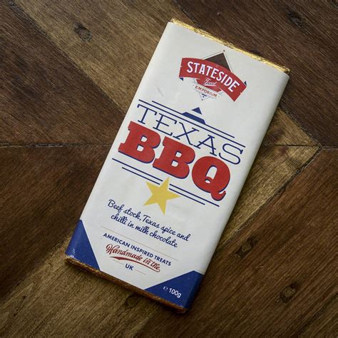 Texas Bbq Milk Chocolate Bar By Stateside Treat Emporium