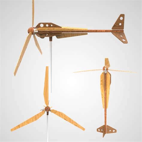 Create a Wooden wind turbine | 3D contest