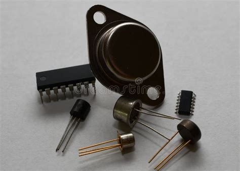 Semiconductor Devices of Various Vintages Stock Photo - Image of styles, computer: 192796864