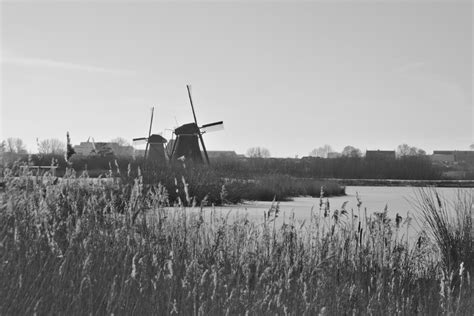 Free Images : mill, nature, winter, snow, water, ice, sky, plant, windmill, cloud, natural ...