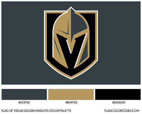 Vegas Golden Knights flag color codes