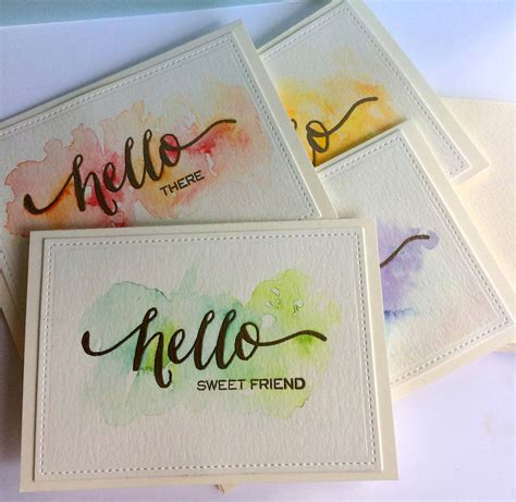 Handmade Watercolor Cards at GetDrawings | Free download