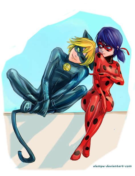 Ladybug and Cat Noir by alempe on DeviantArt