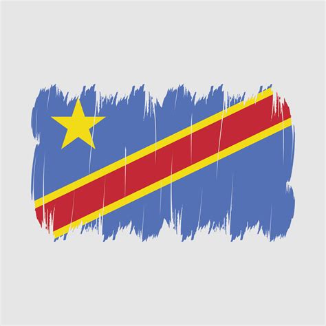 Republic Congo Flag Brush 17347664 Vector Art at Vecteezy