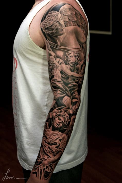 Fallen Angel Tattoo Sleeve