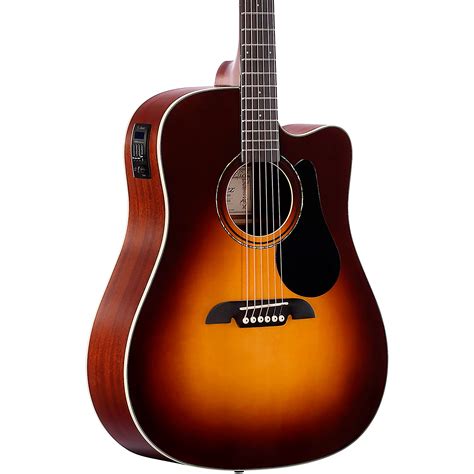 Alvarez Dreadnought Cutaway Acoustic-Electric Guitar Sunburst ...