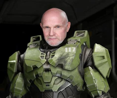 Steve Downes' face as Master Chief : halo