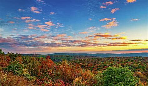 Endless Mountains Sunset 5. The sun sets over the Endless Mountains of Pennsylvania. Taken from ...