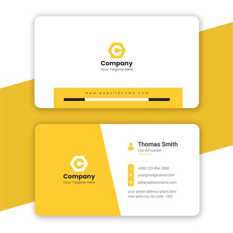 Premium PSD | Professional business card template