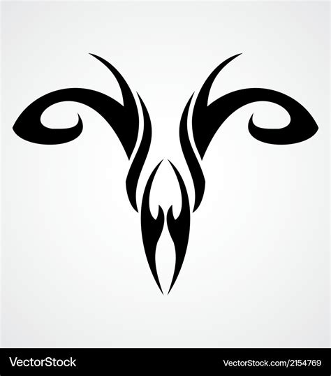 Aries Symbol Royalty Free Vector Image - VectorStock