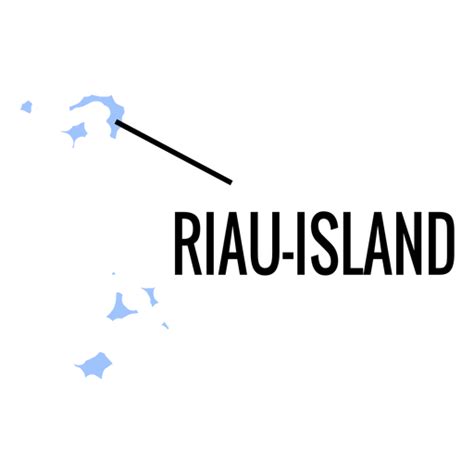 Riau Islands Province Map PNG & SVG Design For T-Shirts