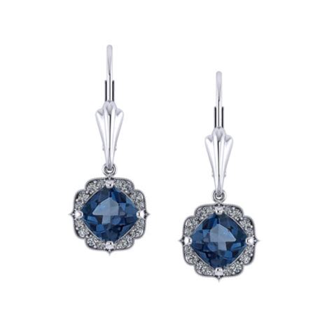 London Blue Topaz Earrings - Jewelry Designs