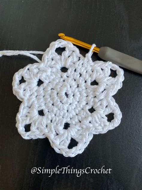 Snowflake Coaster - Simple Things Crochet