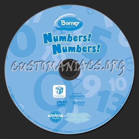 Barney: Numbers! Numbers! dvd label - DVD Covers & Labels by Customaniacs, id: 164281 free ...