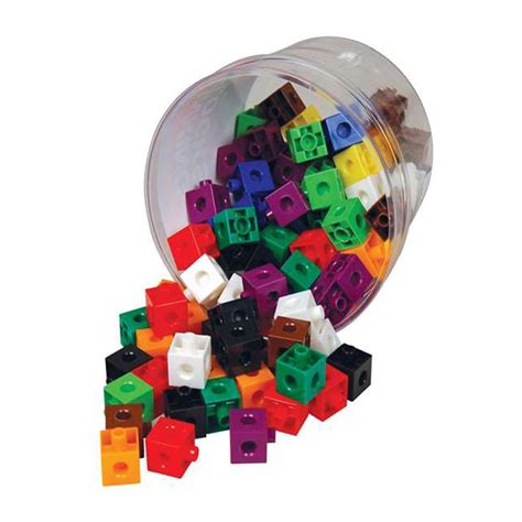 Link Blocks - Set of 100 - Assorted Colors | SensoryStore.com