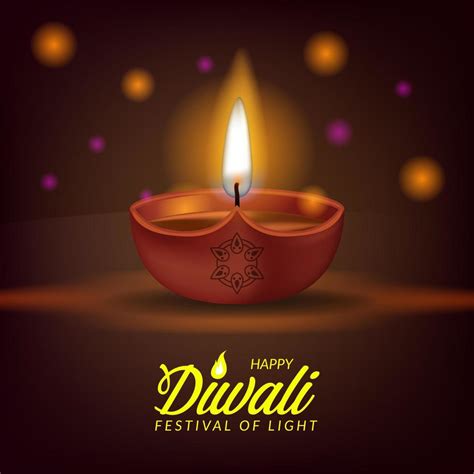 Diwali festival of light from india with oil lamp 3526052 Vector Art at Vecteezy