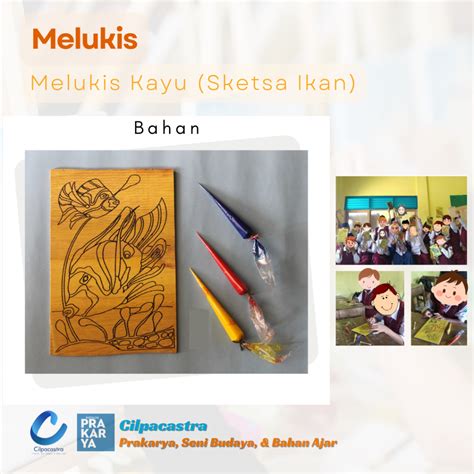 Jual Melukis Kayu, Sketsa Ikan, Alat Lukis, Bahan Lukis, Prakarya, Keterampilan, Bahan Ajar ...