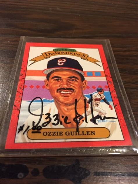 ozzie guillen signed Autographed Baseball Card Chicago White Sox 1990 Donruss | eBay