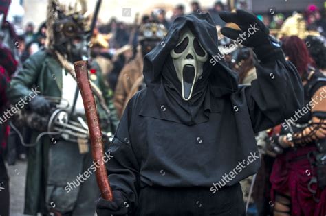 Local Villagers Wearing Homemade Costumes Parade Editorial Stock Photo ...