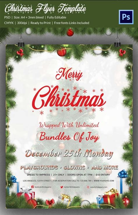 Christmas Flyer Template Free Download