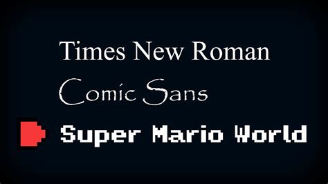 How I Made the Super Mario World Font - YouTube