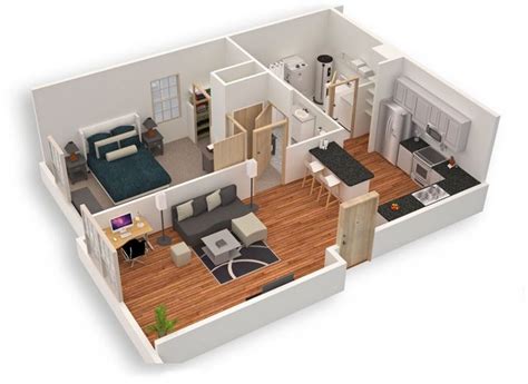 Amazing Top 50 House 3D Floor Plans - Engineering Discoveries | Small ...