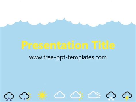 Weather PPT Template - Mr. Templates