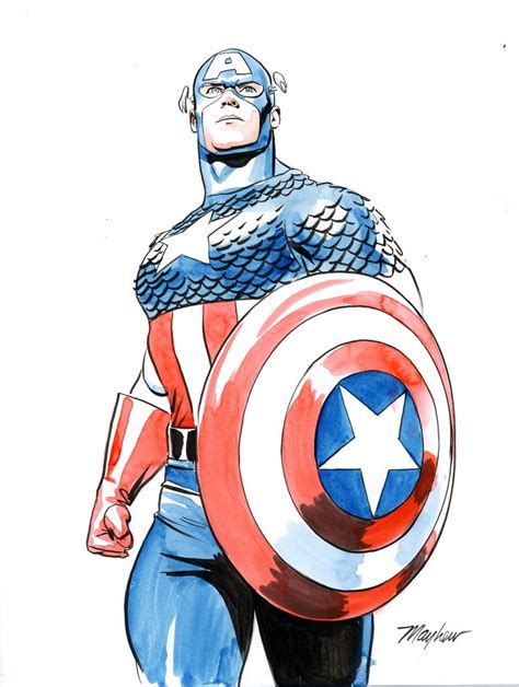 Mike Mayhew's Comic Art Shop :: Mike Mayhew Original CAPTAIN AMERICA ...