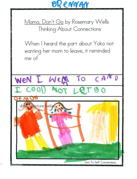 KC Kindergarten Times: Text To Self Connections | Text to self connection, Text to self, Making ...