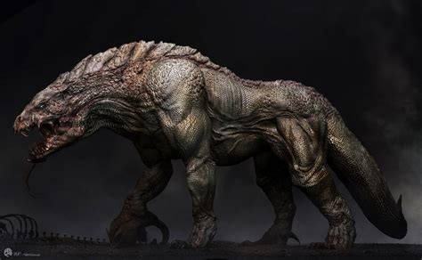 ArtStation - Lizard Dog - ZOO season 3, Matt Millard Monster Concept Art, Fantasy Monster ...