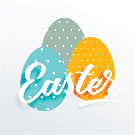 three easter eggs celebration background 38711031 Vector Art at Vecteezy