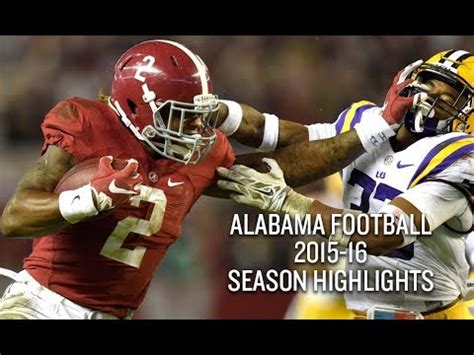 Alabama Football 2015-16 Season Highlights - National Champions - YouTube