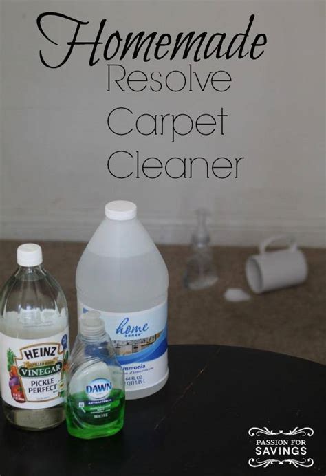 Homemade Resolve Carpet Cleaner