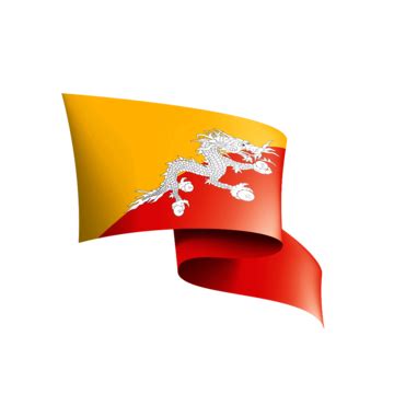 Bhutan Flag Vector Hd PNG Images, Bhutan National Flag Dragon Symbol ...