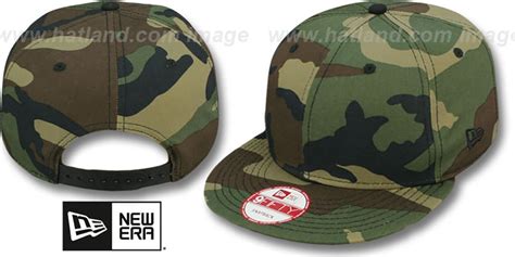 New Era BLANK SNAPBACK Army Camo Hat