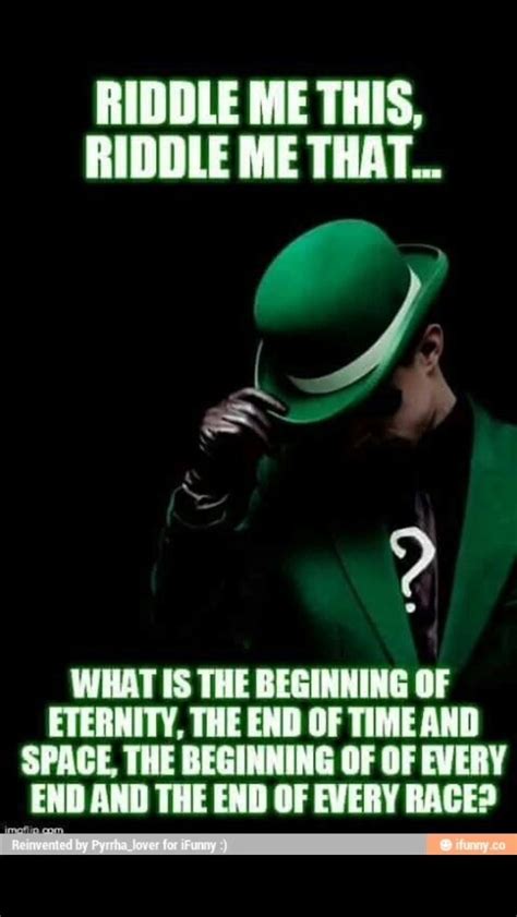 The Riddler | Riddler riddles, Riddles, Riddler