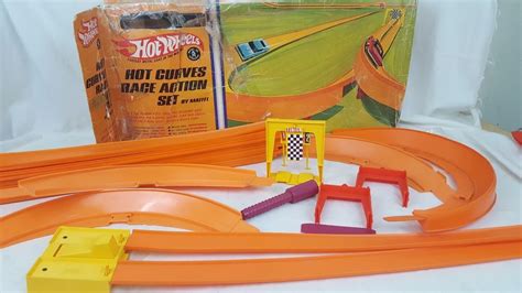 Vintage 1967 Mattel Hot Wheels Curves Race Action Track set 6281 ...