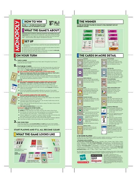 Monopoly Deal Rules.pdf | Card Games | Gaming Devices | Free 30-day ...