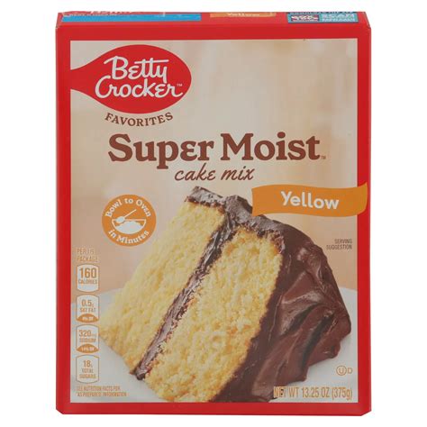 Betty Crocker Super Moist Yellow Cake Mix - Shop Baking mixes at H-E-B