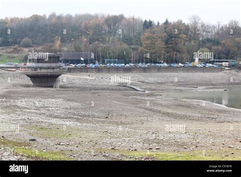 The level of water in Ardingly reservoir in West Sussex looks ...