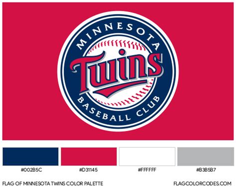 Minnesota Twins flag color codes