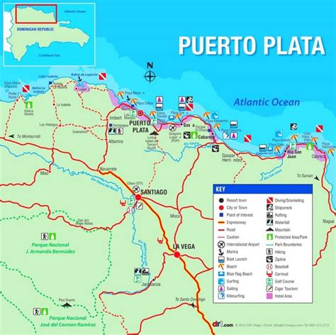 Puerto Plata tourist map | Puerto plata, Dominican republic resorts, Dominican republic vacation