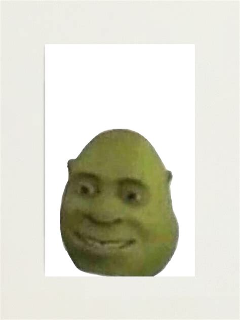 "Cursed Shrek face meme" Photographic Print by oldietees | Redbubble