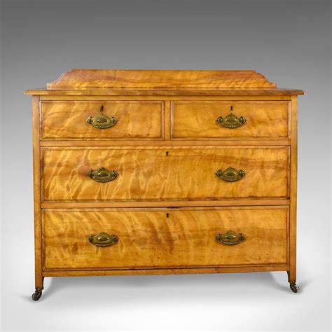 Antique Chest of Drawers, Satinwood, English, Victorian Bedroom Circa ...